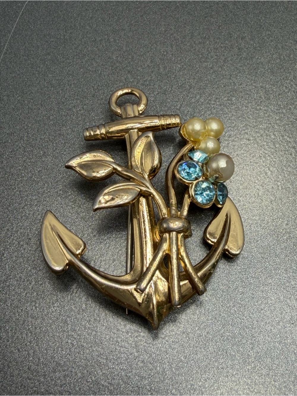 Vintage Coro Anchor Brooch